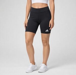 Adidas Womens Biker Shorts Size XS Black Athleisure Workout Shorts NWT!